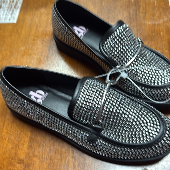 Sparkling Black Loafers with Silver Accents - Picture 4 of 4